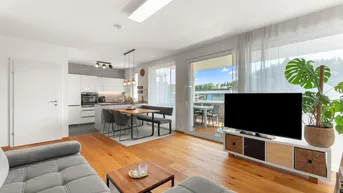Expose Modern wohnen mit Schlossblick – neuwertige 3-Zimmerwohnung mit Terrasse &amp; Carport in Moosburg