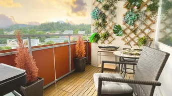 Expose Möblierte 2-Zimmer-Wohnung in Feschnig mit atemberaubendem Panoramablick