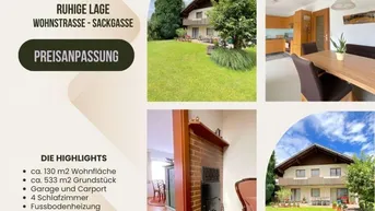 Expose Gaißau: solides Einfamilienhaus: Gepflegt, ruhig &amp; mit schönem Garten, Garage, Carport