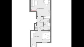 Expose Alte Donau / U6 Floridsdorf: Sonnige 2-Zimmerwohnung mit Grünblick und Garagenplatz