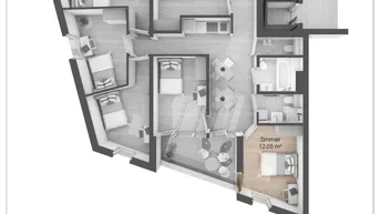 Expose Modernes WG-Zimmer mit Loggia im Neubau