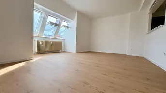 Expose Helle 2-Zimmer-Dachgeschosswohnung nahe FH Campus, Klinik Favoriten &amp; Erholungsgebiet Wienerberg – Erstbezug nach Renovierung