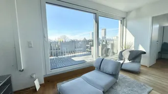 Expose TOLLE ANLEGERWOHNUNG! Tolle 2 Zimmerwohnung + Dachterrasse nahe der Alten Donau! VOLL MÖBLIERT + Einbauküche &amp; Klimaanlage! U1 Alte Donau &amp; Kagran!