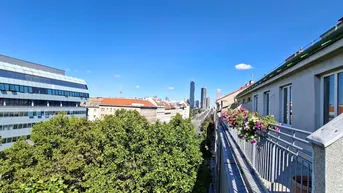 Expose 2 Zimmer + 2 Terrassen in Toplage – sanierungsbedürftige Dachgeschosswohnung