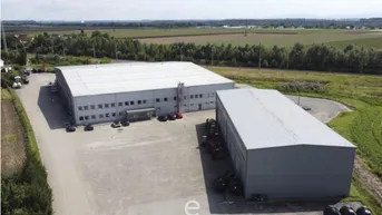 Expose Teilbare Lager-/Produktionshalle in Schlatt bei Lambach zu vermieten!