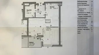 Expose Schöne 1-Zimmer-DG-Wohnung mit Balkon und Einbauküche in Spillern