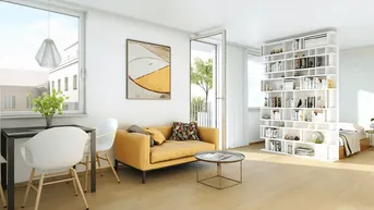 Expose NEUBAU: 1,5-Zimmerwohnung in Wien nähe Hauptbahnhof