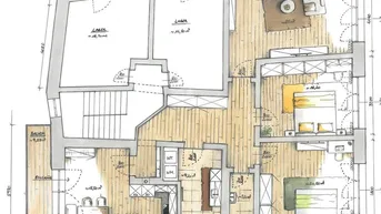 Expose Neu sanierte 6-Zimmer-Wohnung mit Balkon und Einbauküche in Neukirchen am Walde
