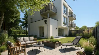 Expose Schlüsselfertig: Gartenwohnung mit großer Terrasse u. Parkplatz.