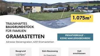 Expose Traumhaftes Baugrundstück für Familien - Privat Ohne Maklergebühren - Gramastetten