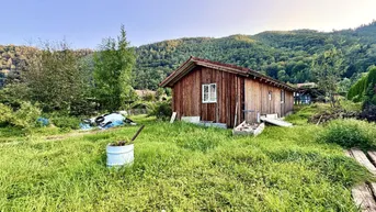 Expose WALDNÄHE: Schönes Grundstück samt Rohbau für ein Bungalow im Norden von Graz