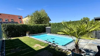 Expose WOHLFÜHLEN: Vollunterkellertes Eckreihenhaus mit Pool &amp; perfekter Familienlage
