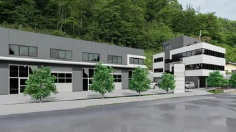 Expose Perfekte Lage in Graz-Umgebung: Produktionshalle mit anschließendem Bürogebäude - bereits geplant und baubewilligt: