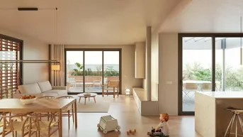 Expose Hervorragende 3-Schlafzimmer-Wohnung mit 65m² Garten zu verkaufen in Sant Cugat, Barcelona