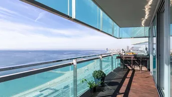 Expose Ausgezeichnete 3-Zimmer-Wohnung mit 99m² Terrasse zu verkaufen in Diagonal Mar, Barcelona