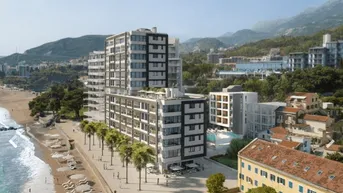 Expose Luxusapartments von 54 m2 bis 137 m2 mit Meerblick, Swimmingpool, 10 m vom Meer, Nähe Budva