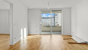 Expose ++NEU++ Neubau: Kompakte 2-Zimmer-Wohnung mit Balkon im 4. OG – Erstbezug (Mollardgasse 50)