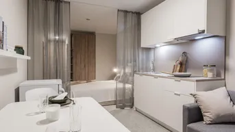 Expose JONN-Y möbliertes Apartment / Pauschalmiete inkl. Gym, Sauna, Dachterrasse, Community Area, Internet etc.! 7 Min. zum Stephansplatz!