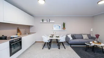 Expose JONN-Y möbliertes 2-Zimmerapartment mit Terrasse / Pauschalmiete inkl. Gym, Sauna, Dachterrasse, Community Area, Internet etc.! 7 Min. zum Stephansplatz!