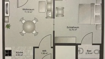 Expose 2-Zimmer-Kleinwohnung in Oberalm, von Privat