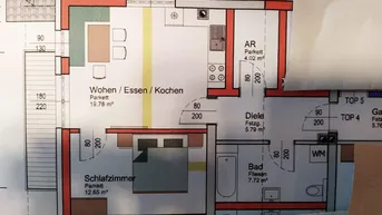 Expose Vermiete 54,90 m² Wohnung in ruhiger Siedlungslage