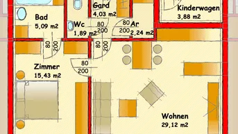 Expose Attraktive 2-Zimmer-Wohnung mit Balkon und Tiefgaragenstellplatz in Kundl