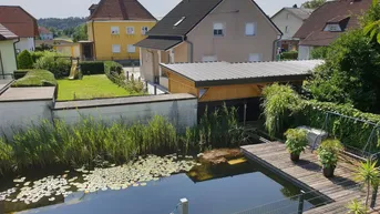 Expose Architektenhaus in Wels mit Schwimmteich zu vermieten (provisionsfrei)