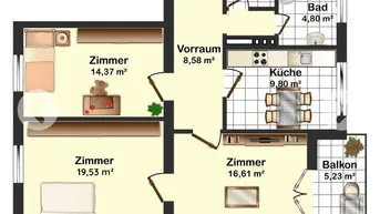 Expose 3 Zimmer-Wohnung in Eggendorf zu vermieten