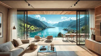 Expose Moderne 3-Zimmer Maisonette mit Seeblick und Terrassen in Sankt Gilgen