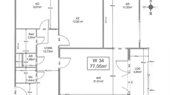 Expose Freundliche 3-Zimmer-Wohnung mit EBK in Baden