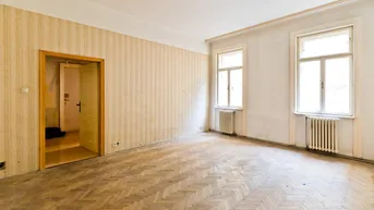 Expose Charmante Altbauwohnung in einer der Bestlagen Badens - mit Terrasse und Aufzug - sanierungsbedürftig mit viel Potential