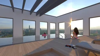 Expose SKYLIVING - VOLLMÖBLIERTE 2 ZIMMER MIT LOGGIA + POOL + SAUNA + FITNESS (18.STOCK)