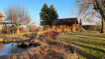 Expose Herrlicher Freizeitgrund mit Holzhaus und Schwimmteich