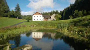 Expose RENOVIERTER DREISEITHOF – ABSOLUTE ALLEINLAGE - AUSZEITHOF – BAUERNHOF – TIERHALTUNG - ARRONDIERTE LANDWIRTSCHAFT – NATURJUWEL - FISCHEREI -JAGD