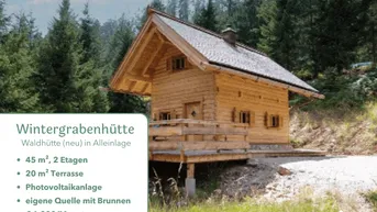 Expose Zur Miete: Romantische Jagdhütte (neu) in absoluter Alleinlage.