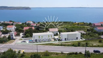 Expose Attraktive Baugrundstück mit Meerblick, Projekt und Baugenehmigung in der Gespanschaft Zadar