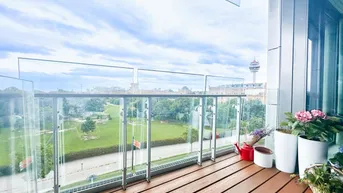 Expose Einmalige Gelegenheit am Schweizergarten – Exklusive 3-Zimmer-Wohnung mit Loggia und Grünblick