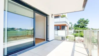 Expose ERSTBEZUG: 2-Zimmer-Wohnung mit 2 Freiflächen und Grünblick