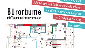 Expose Büroräume mit Traumaussicht zu vermieten