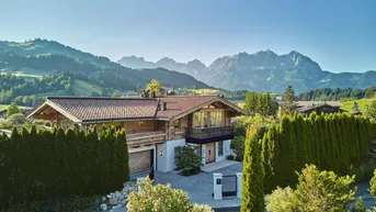 Expose Luxus-Chalet mit wunderschönem Garten und einzigartigem Blick auf den Wilden Kaiser