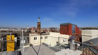 Expose Exklusive 96 m2 Dachgeschoßwohnung und 50 m2 Panoramaterrasse in Bestlage - Neubaugasse 31!