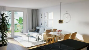 Expose Stadtnahes Wohnen mit Gartenidylle - Erstbezug * 2-Zimmer Wohnung
