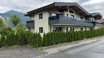 Expose Privatsphäre &amp; Panorama – großzügige Gartenwohnung mit zwei Terrassen in Ruhelage von Kössen