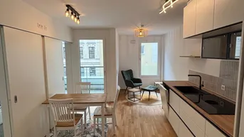 Expose Erstbezug: Möblierte moderne 2-Zimmer-Neubauwohnung mit Loggia und hochwertiger Ausstattung in Hernals