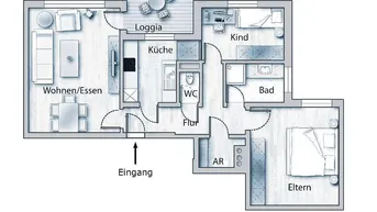 Expose Mietwohnung Linz Froschberg oberste Etage