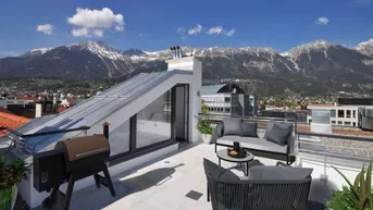 Expose Modernes, komfortables Suite-Apartment, absolut zentral und perfekte Infrastruktur, mit privater Dachterrasse mit atemberaubendem Rund-um-Blick auf Stadt und Berge