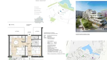 Expose Voll-möblierte Architekten-Wohnung in Seestadt nahe See, U2 und S-Bahn