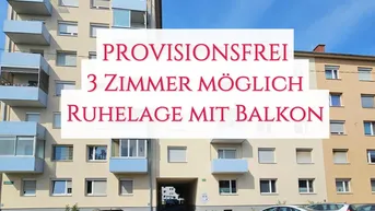 Expose RUHELAGE: Wohnung mit guter Raumaufteilung und hofseitigem Balkon (3 Zimmer möglich)