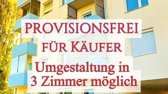 Expose RUHELAGE: WG-taugliche 2-Zimmer-Wohnung mit hofseitigem Balkon (3 Zimmer möglich)