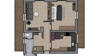 Expose Helle 3-Zimmer Wohnung mit Balkon und Garage